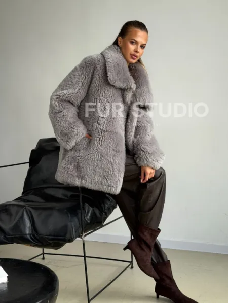 Полушубок из овчины - фото 9