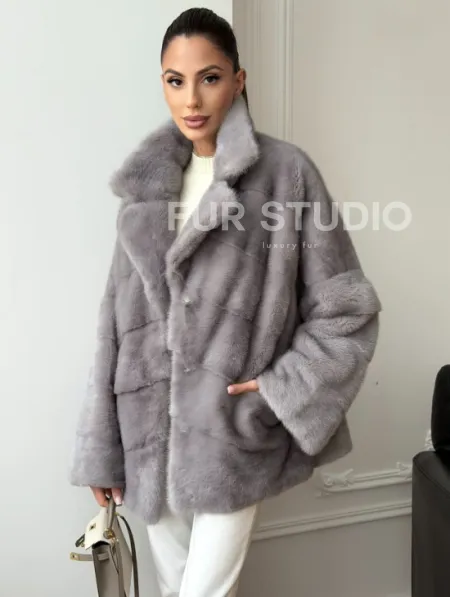 Полушубок норковый - фото 8