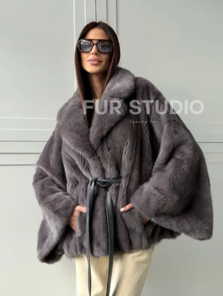 Автоледи норковая, модель -  «Летучая мышь» - фото 15