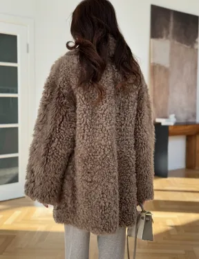 Двусторонняя шуба - дублёнка из меха испанского тиградо - фото 6