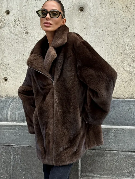 Норковая косуха из элитной скандинавской норки SAGA FURS - фото 5