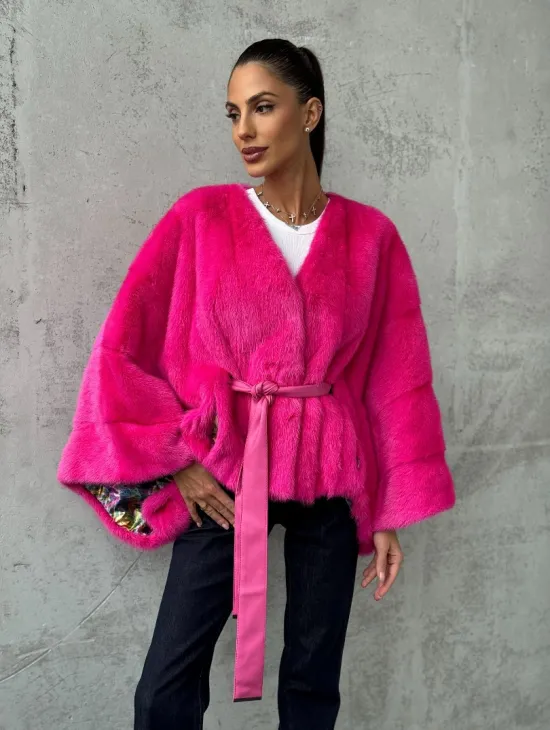 Короткая шуба из меха норки - фото 8