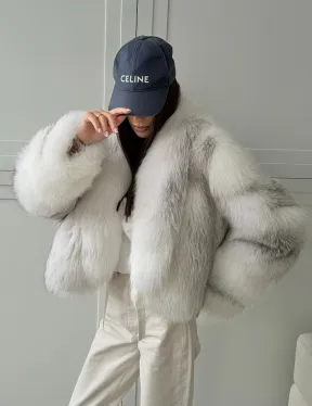 Шуба кроп-топ из лисы finnish cross fox - фото 15