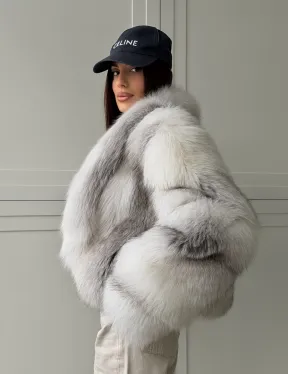 Шуба кроп-топ из лисы finnish cross fox - фото 11