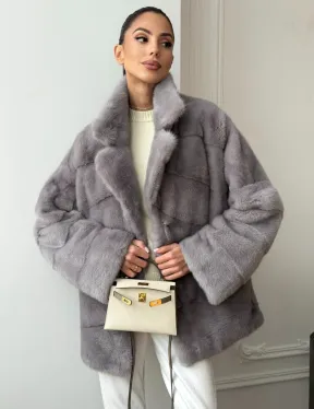 Полушубок норковый - фото 11