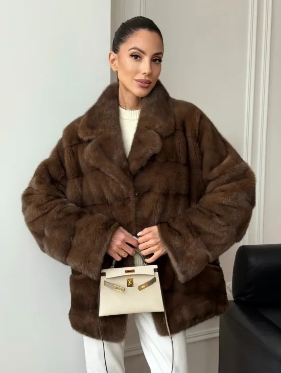 Норковый полушубок - фото 7