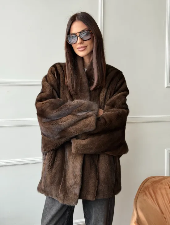 Модный норковый жакет из аукционного меха SAGA FURS - фото 11