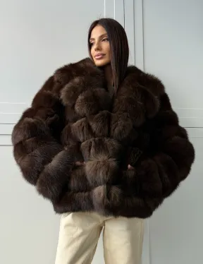 Полушубок из песца 