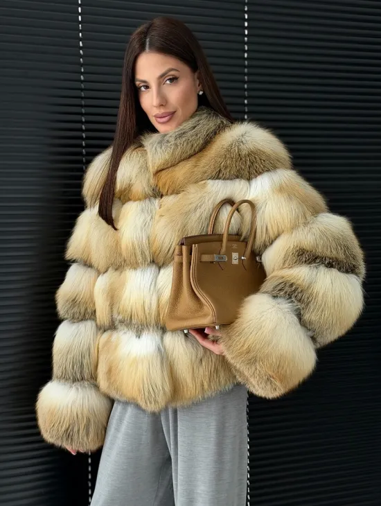 Полушубок из лисы - фото 0