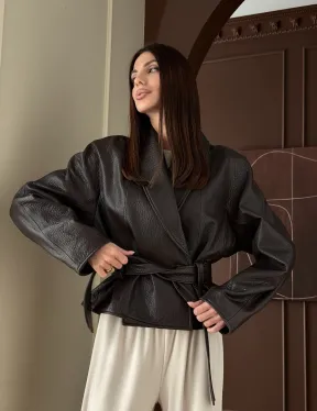 Куртка из натуральной кожи PREMIUM COLLECTION - фото 17